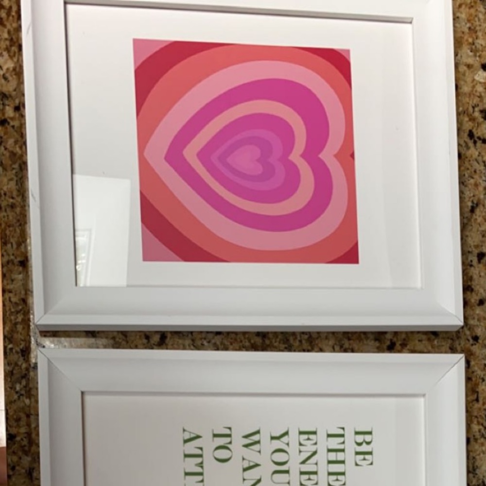 Society6 Framed Heart Print